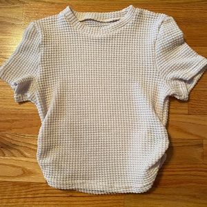 Waffle knit top